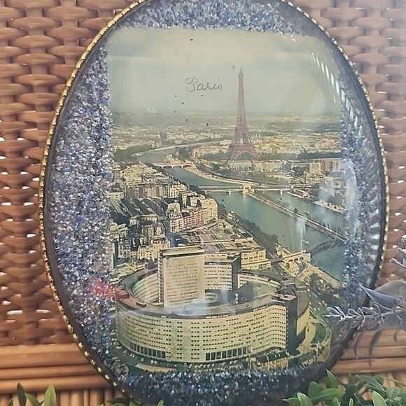 Vintage Other - Vintage Domed Eiffel Tower Paris Postcard Wall Decor Coquette
